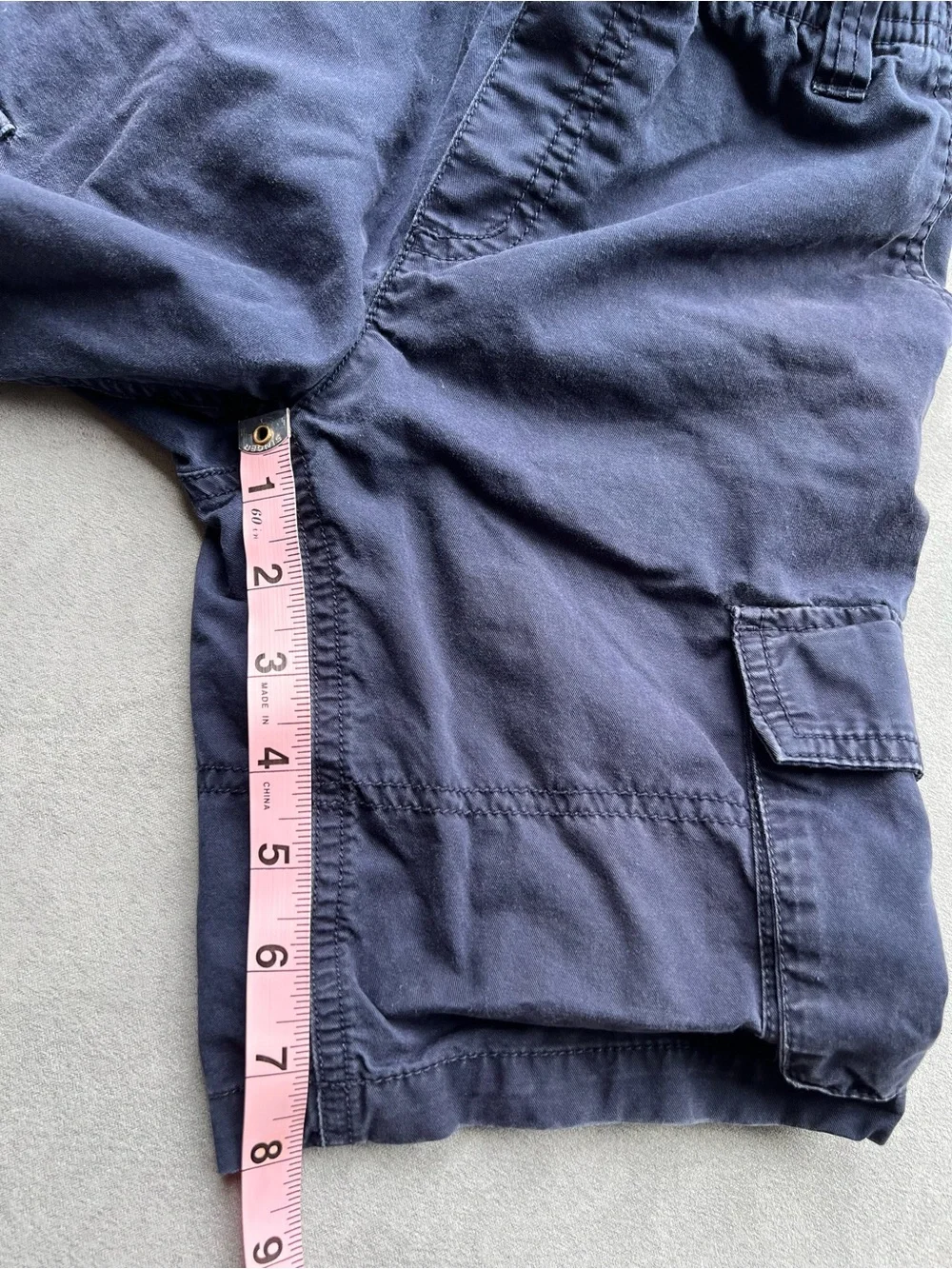 Gymboree Boys’ size 8 Navy Cargo Shorts - Elastic Waist